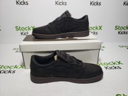 PK God Batch Travis Scott x Air Jordan 1 Low OG SP-T Velvet Brown DM7866-202 review Stockxkicksvip 04