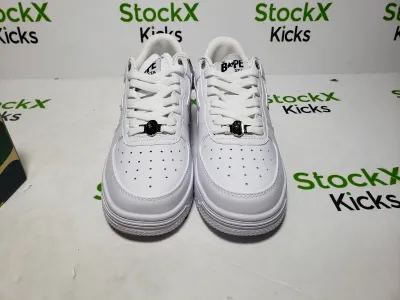 A Bathing Ape Bape Sta Low White 1H70-191-006 review Stockxkicksvip 02