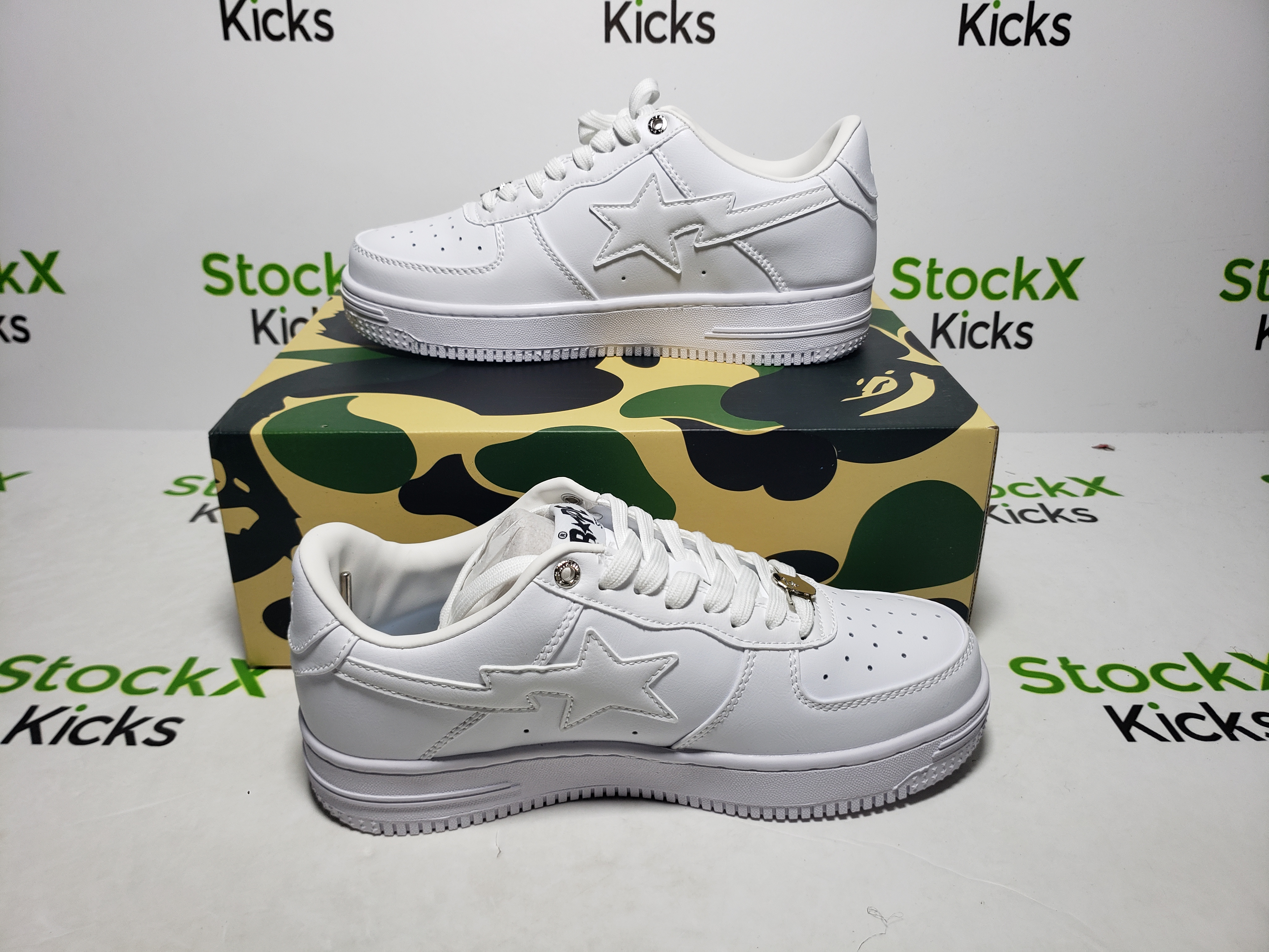 A Bathing Ape Bape Sta Low White 1H70-191-006 review Stockxkicksvip 03