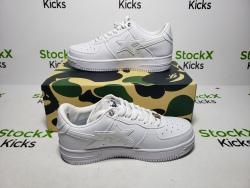 A Bathing Ape Bape Sta Low White 1H70-191-006 review Stockxkicksvip 04