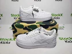 A Bathing Ape Bape Sta Low White 1H70-191-006 review Stockxkicksvip 05