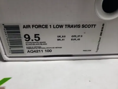 PK God Batch Nike Air Force 1 Low Travis Scott (AF100) AQ4211-100 review Stockxkicksvip 00