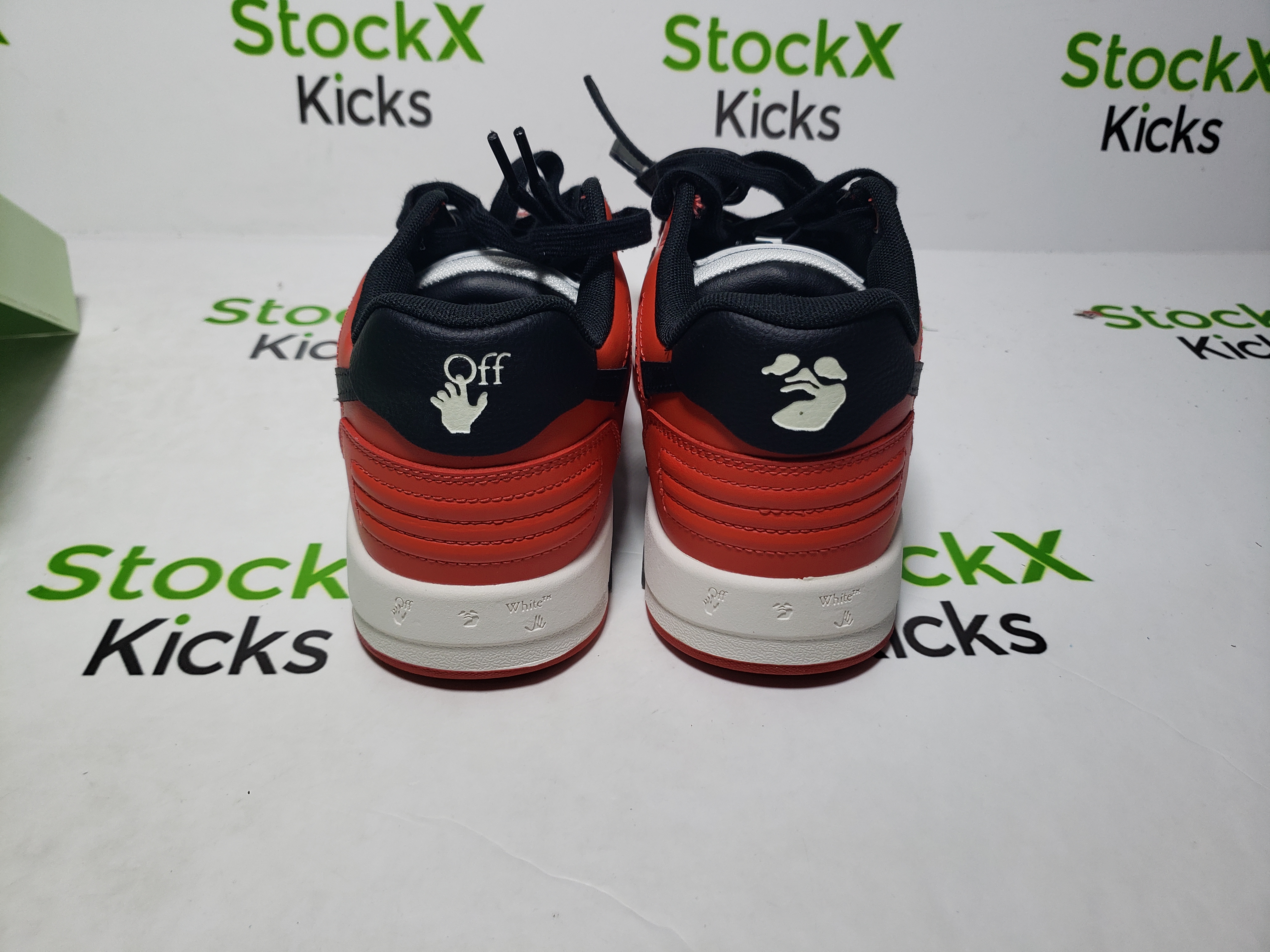 PK God Batch OFF-WHITE Out Of Office OOO Low Tops Black White Red OMIA189 C99LEA00 12510 review Stockxkicksvip 01