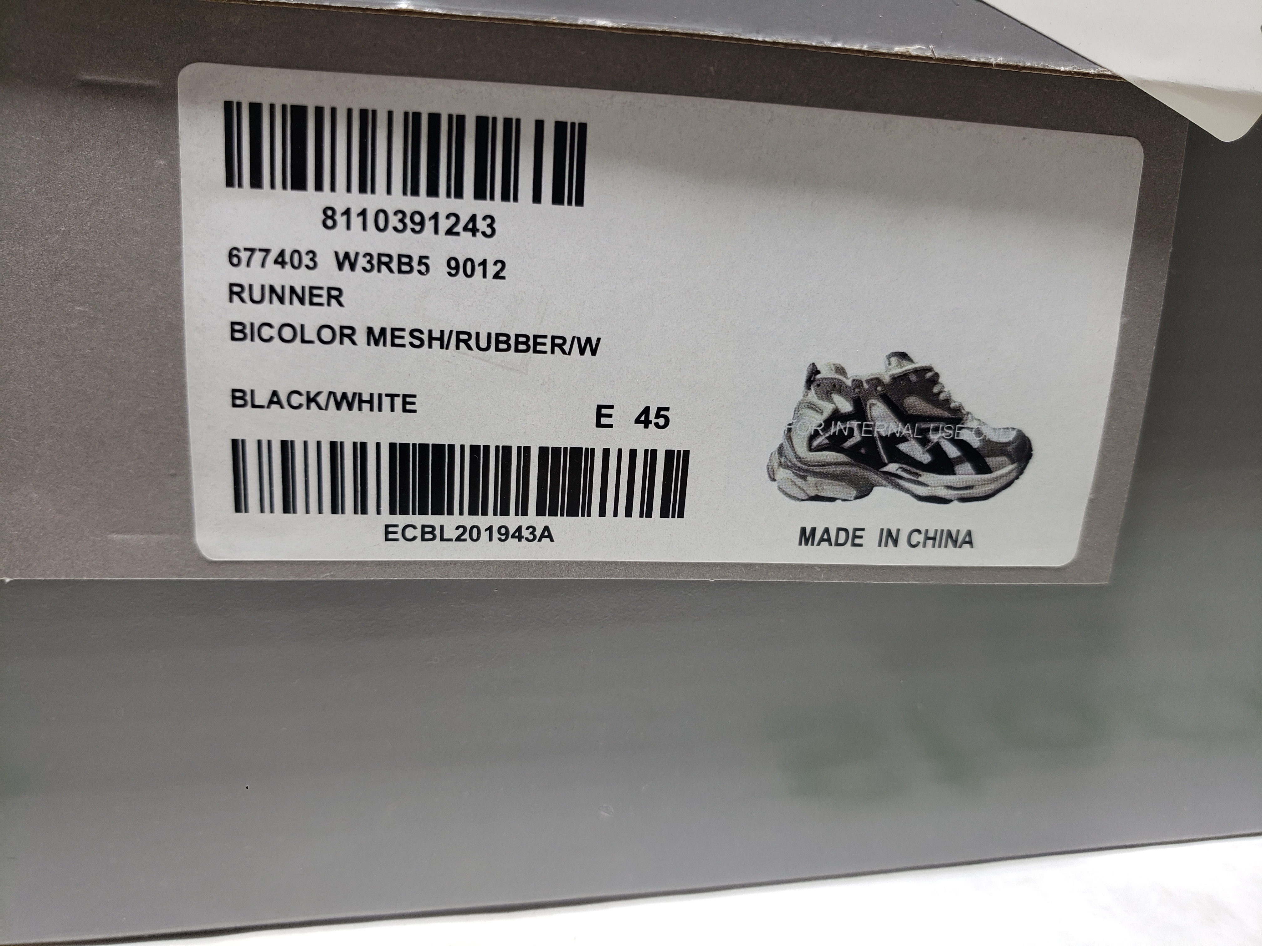 Balenciaga Runner Gray White Black 677402 W3RB2 9012 review Stockxkicksvip 00