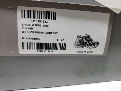 Balenciaga Runner Gray White Black 677402 W3RB2 9012 review 
