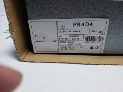 Prada Downtown Low Sneakers White review Stockxkicksvip  00