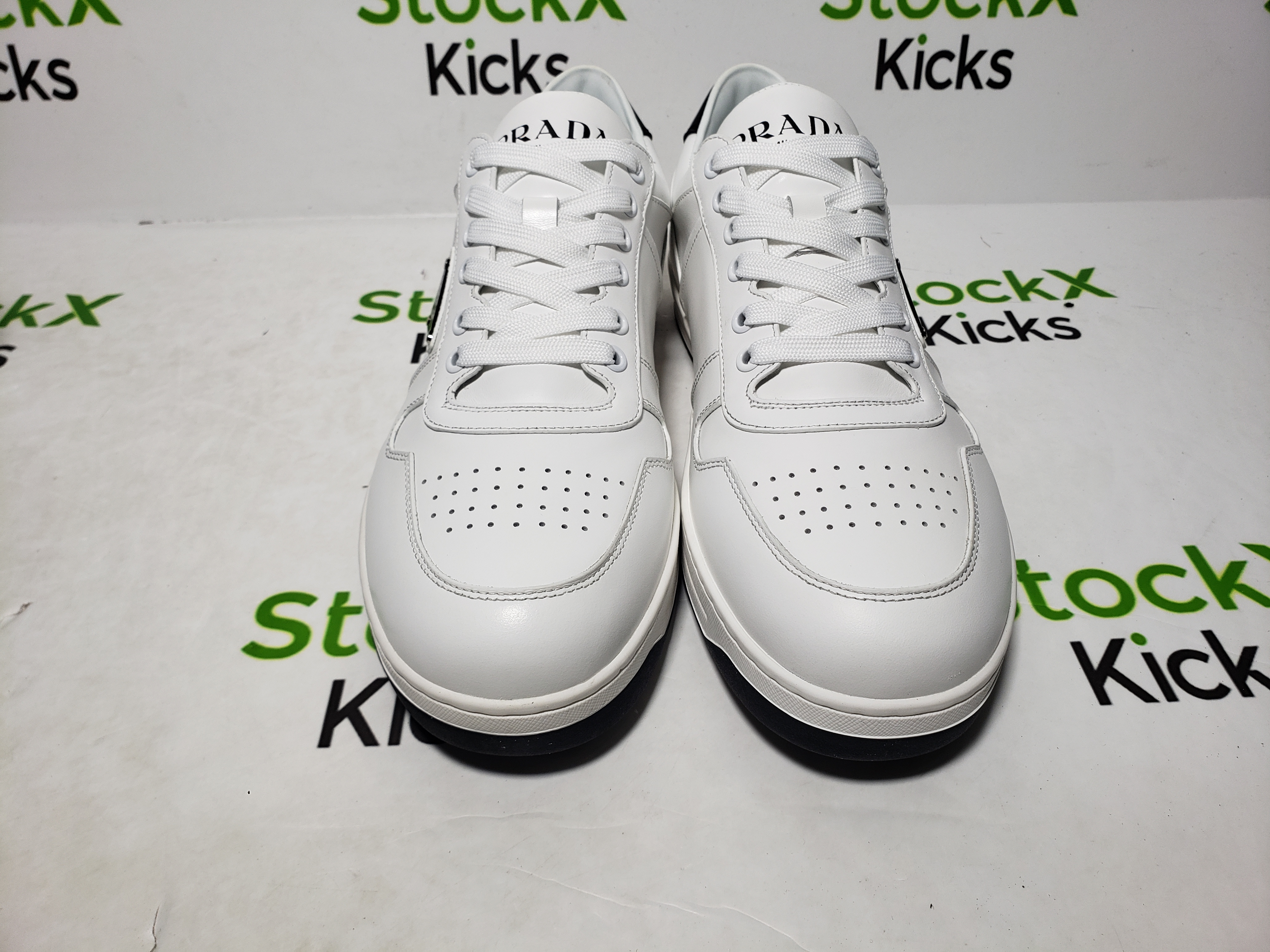 Prada Downtown Low Sneakers White review Stockxkicksvip 02