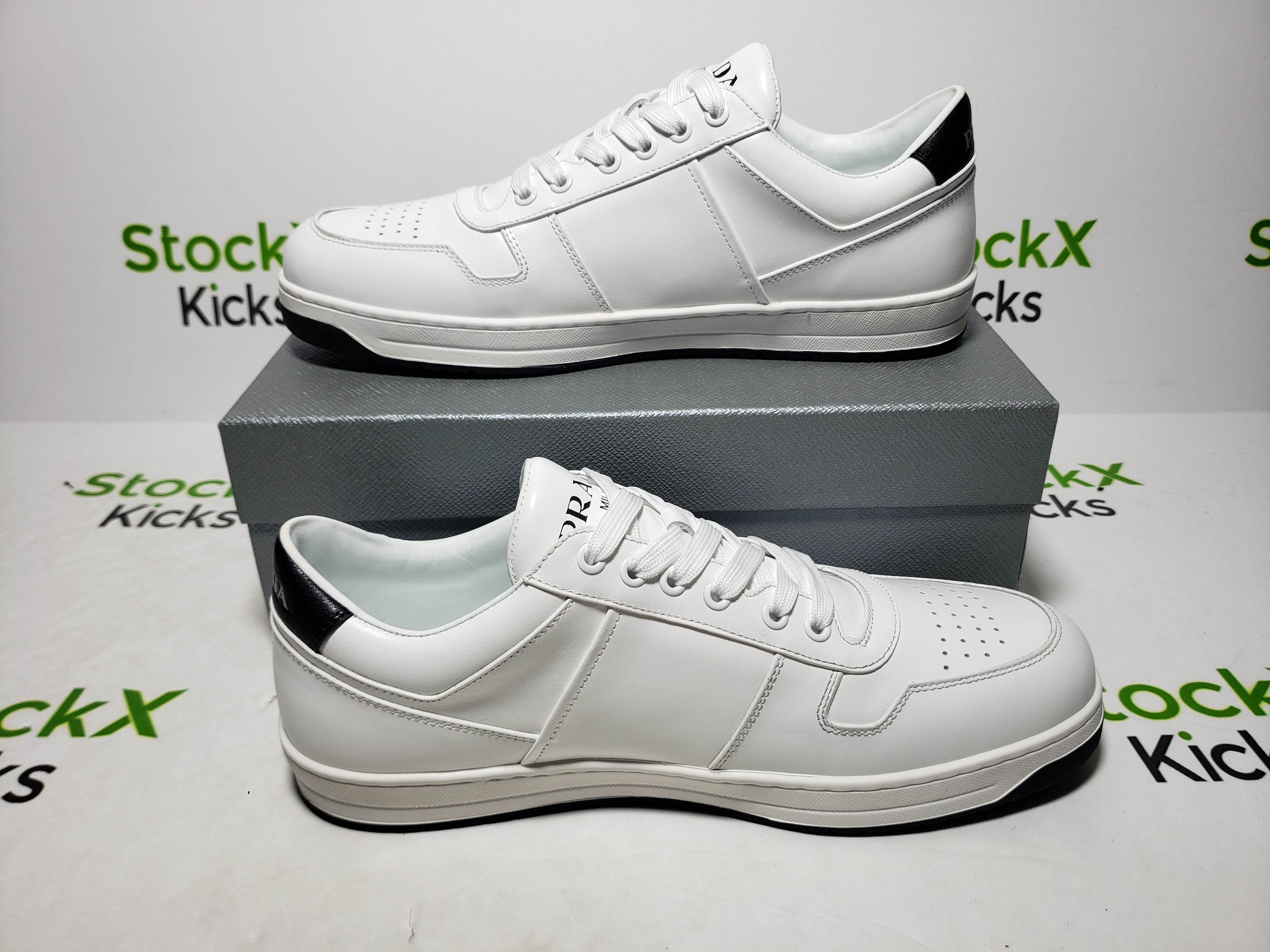 Prada Downtown Low Sneakers White review Stockxkicksvip 03