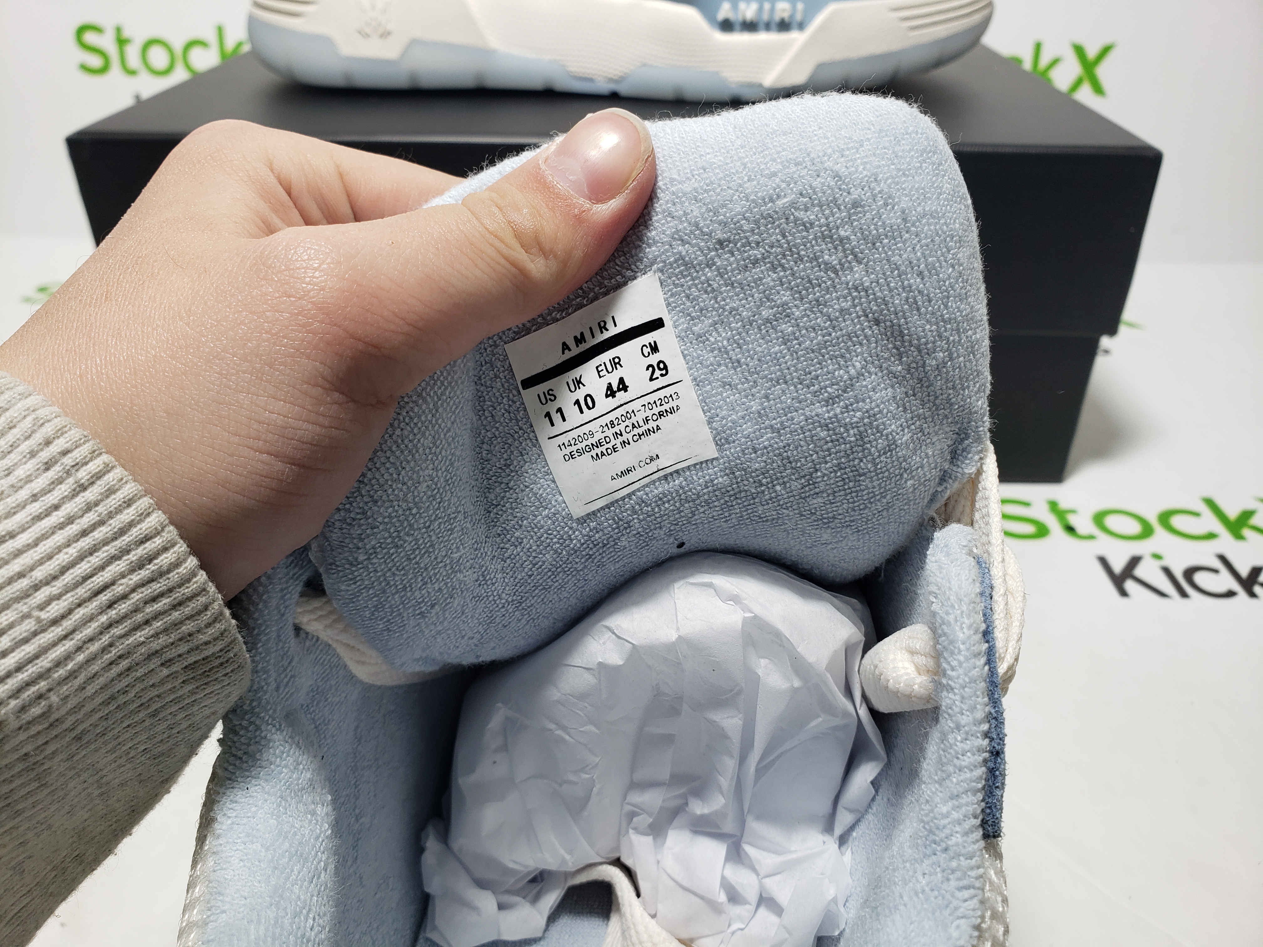 AMIRI MA-1 Alabaster Blue AWFOSR1025-162 review Stockxkicksvip 05