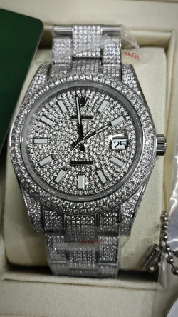 Rolex Diamond Embezzled Datejust 41 'Silver' review Stockxkicks 05