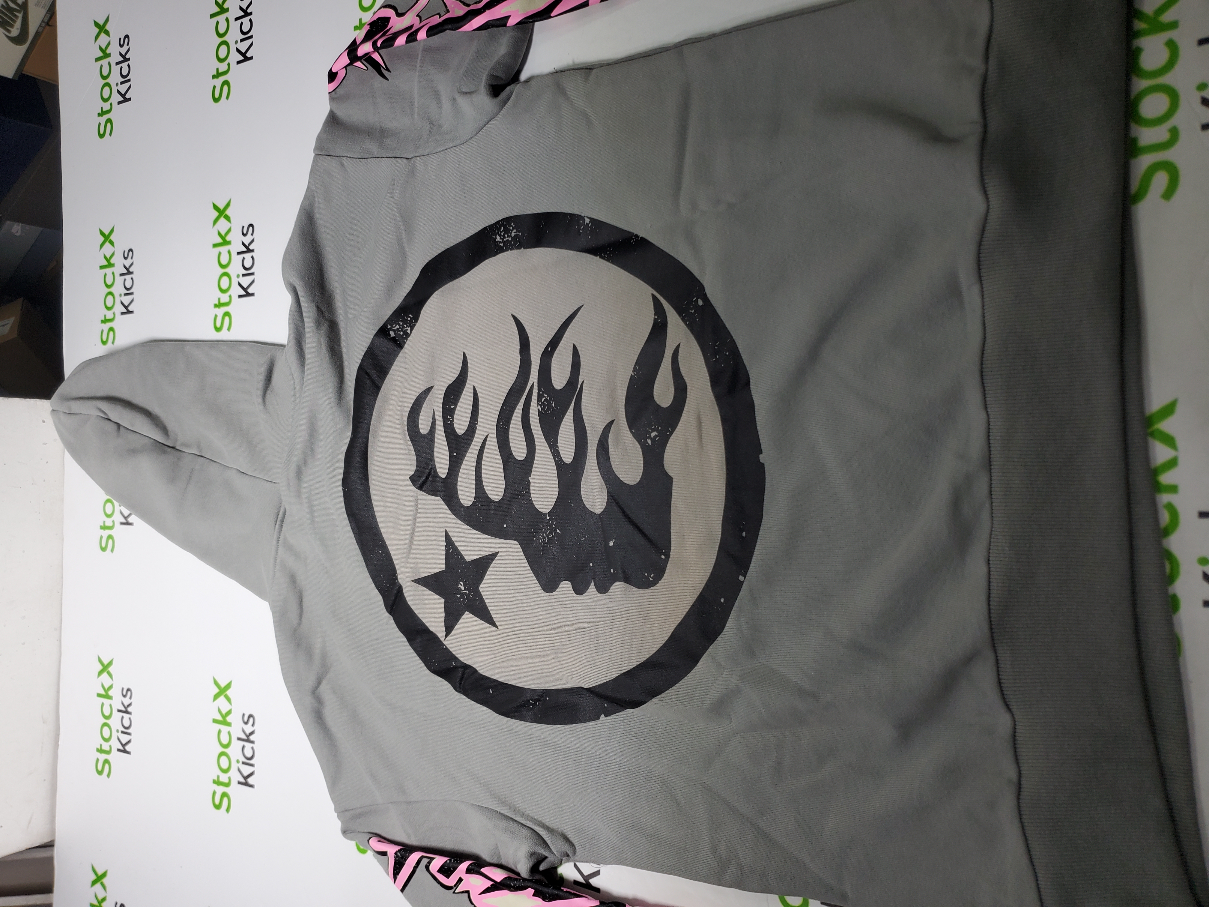 Hellstar Brainwashed Without Brain Hoodie Grey review Stockxkicksvip 02