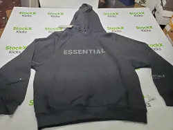 Fear Of God Essentials Pullover Hoodie Applique Logo Black review Stockxkicksvip 03