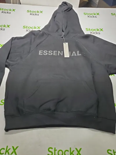 Fear Of God Essentials Pullover Hoodie Applique Logo Black review Stockxkicksvip 03