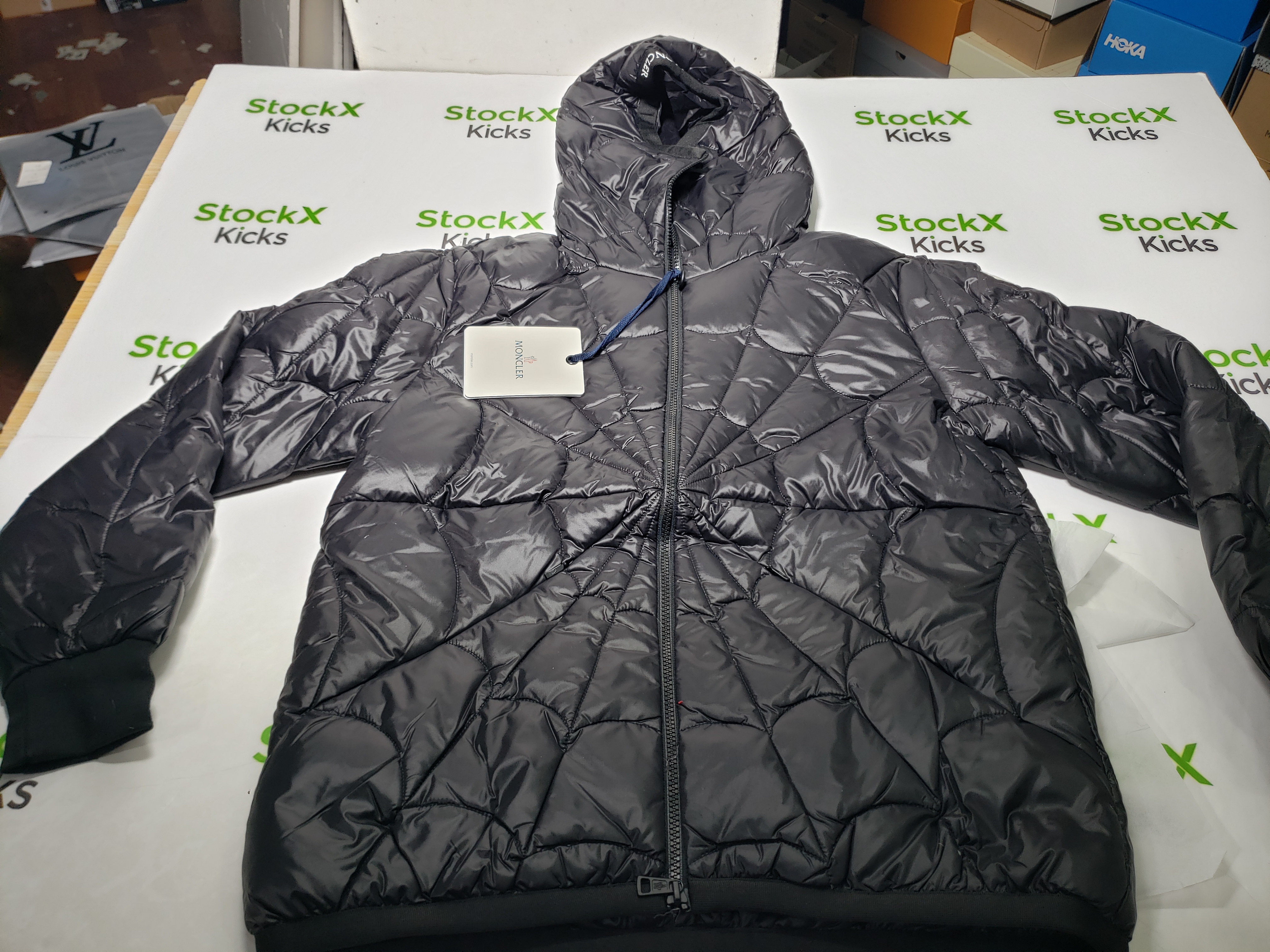 Moncler Black Violier Spider Web Quilted Down Jacket CK241218 review stockxkicks VIP 01