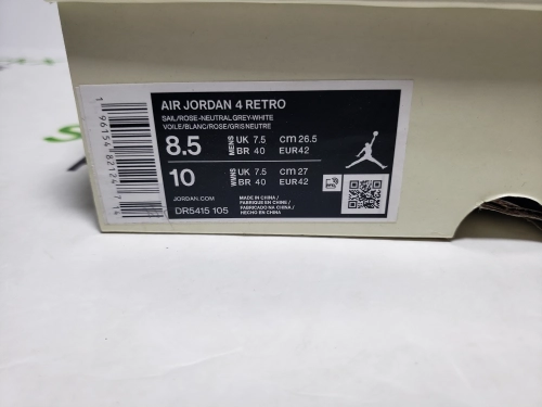 Pk God Batch Nike SB x Air Jordan 4 White Red DR5415-160 review 