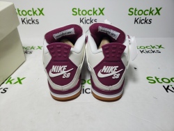 Pk God Batch Nike SB x Air Jordan 4 White Red DR5415-160 review Stockxkicks VIP 02