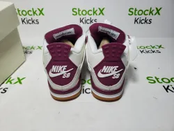 Pk God Batch Nike SB x Air Jordan 4 White Red DR5415-160 review Stockxkicks VIP 02