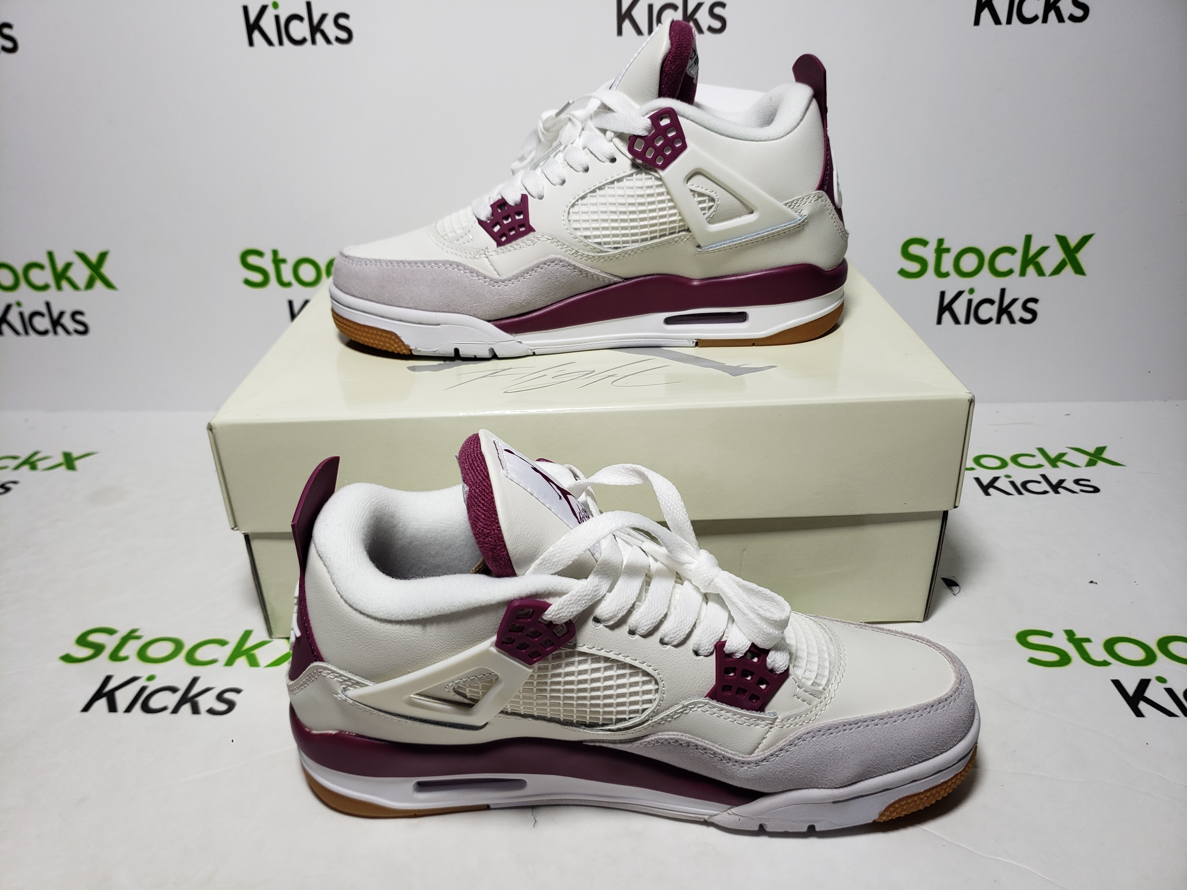 Pk God Batch Nike SB x Air Jordan 4 White Red DR5415-160 review Stockxkicks VIP 03