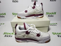 Pk God Batch Nike SB x Air Jordan 4 White Red DR5415-160 review Stockxkicks VIP 04