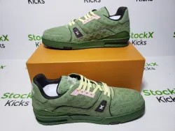 Tyler, the Creator x Louis Vuitton Trainer Green 1ACR6C review Stockxkicks VIP 04