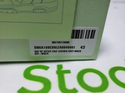 PK God Batch OFF-WHITE Out Of Office "OOO" Low Tops White Grey 2021 OMIA189 C99LEA00 40901 review Stockxkicks VIP 00