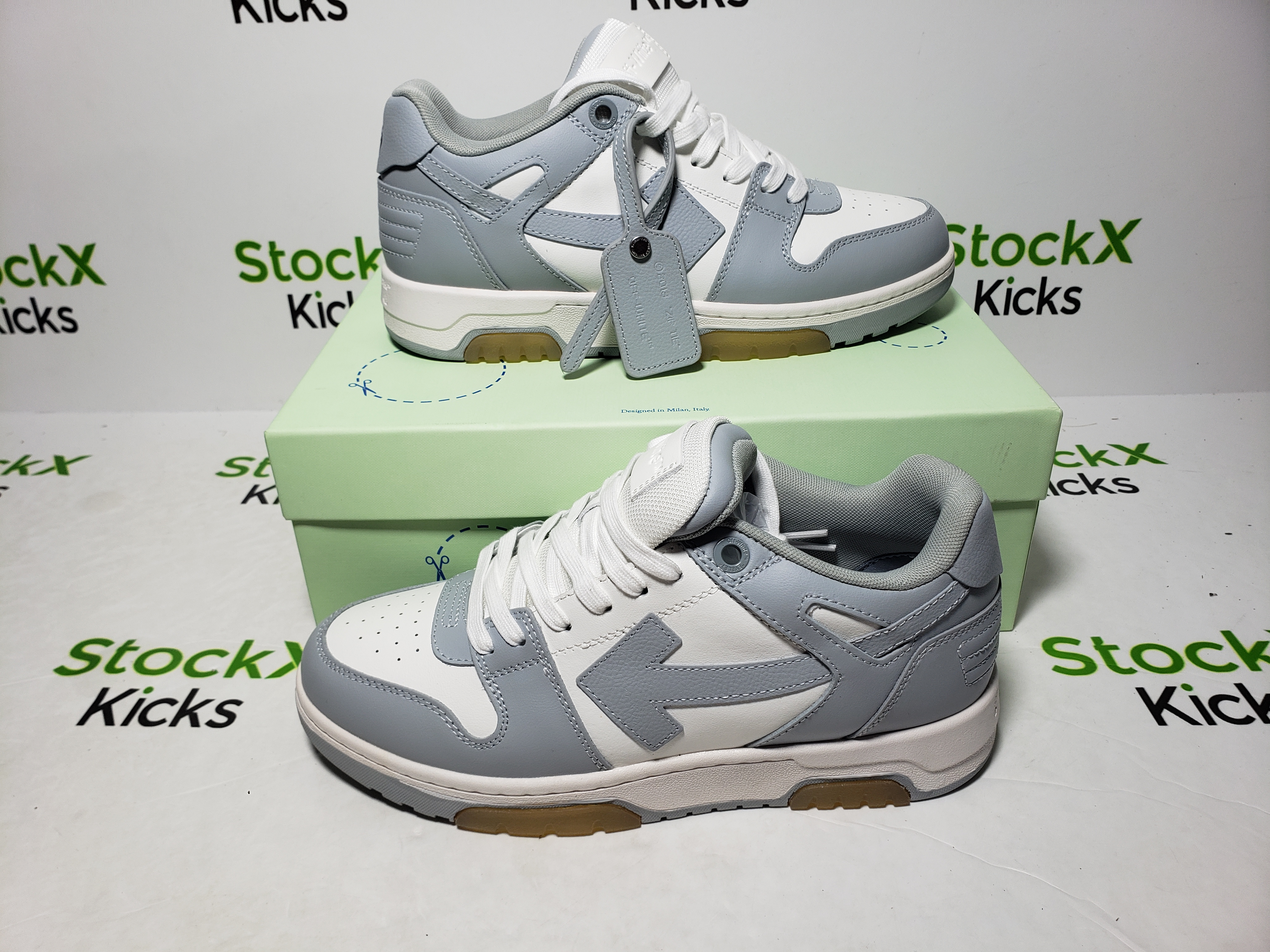 PK God Batch OFF-WHITE Out Of Office "OOO" Low Tops White Grey 2021 OMIA189 C99LEA00 40901 review Stockxkicks VIP 04