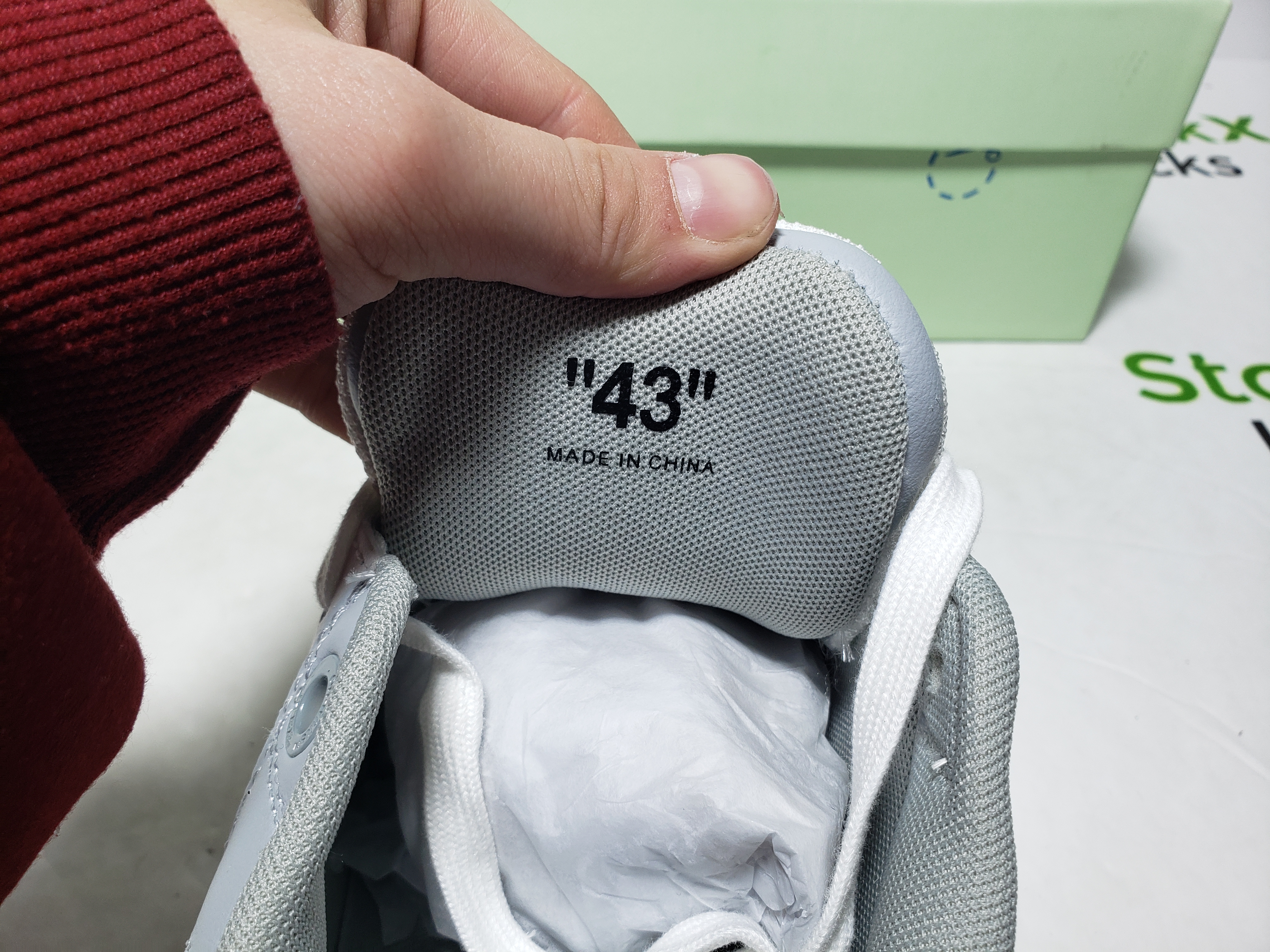 PK God Batch OFF-WHITE Out Of Office "OOO" Low Tops White Grey 2021 OMIA189 C99LEA00 40901 review Stockxkicks VIP 05