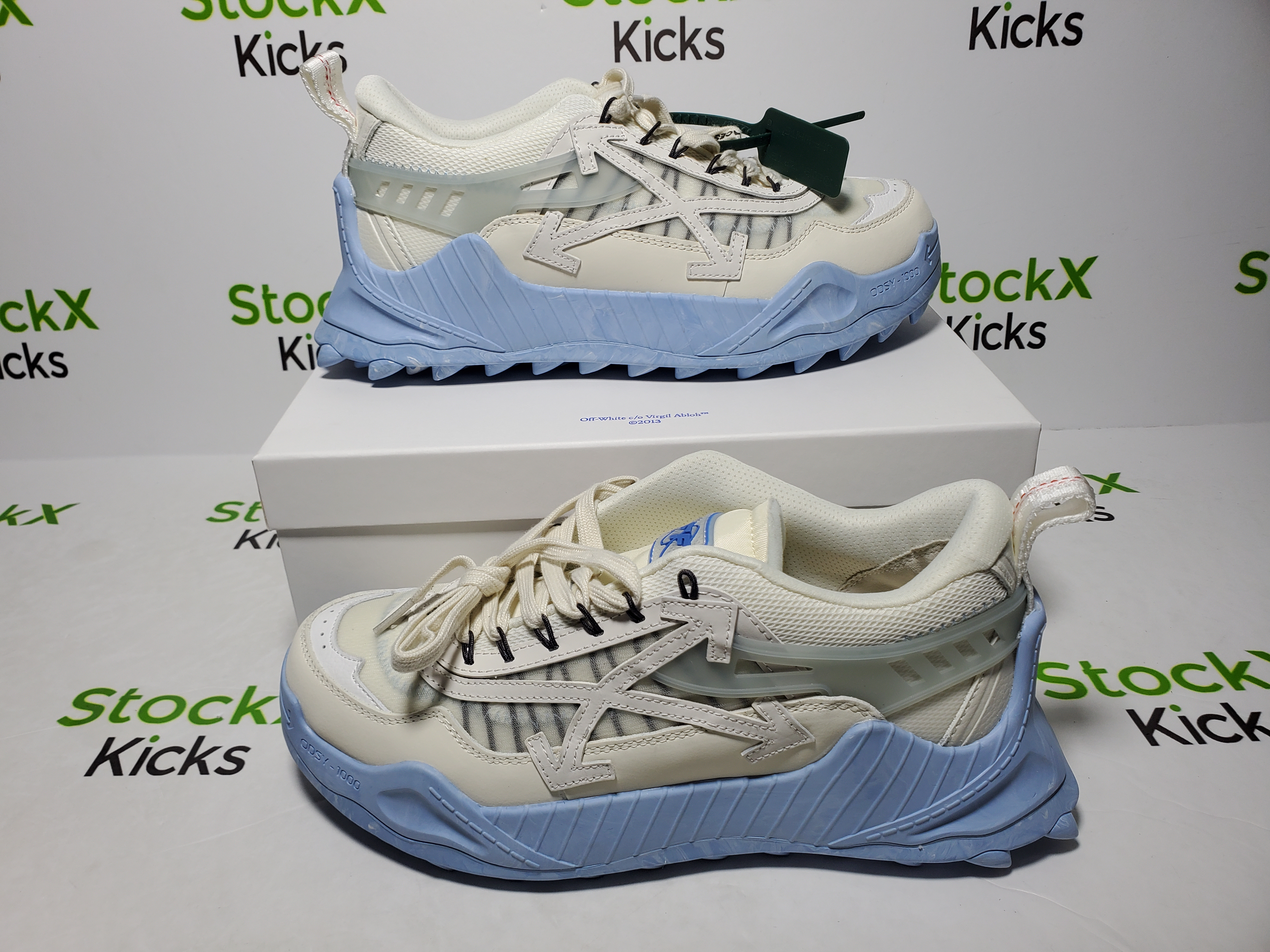 Off-White Odsy-1000 Blue Marble OMIA139F 22FAB00 10161 review Stockxkicks VIP 04