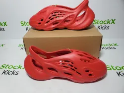 PK God Batch adidas Yeezy Foam Runner Vermillion GW3355 review Stockxkicks VIP 04