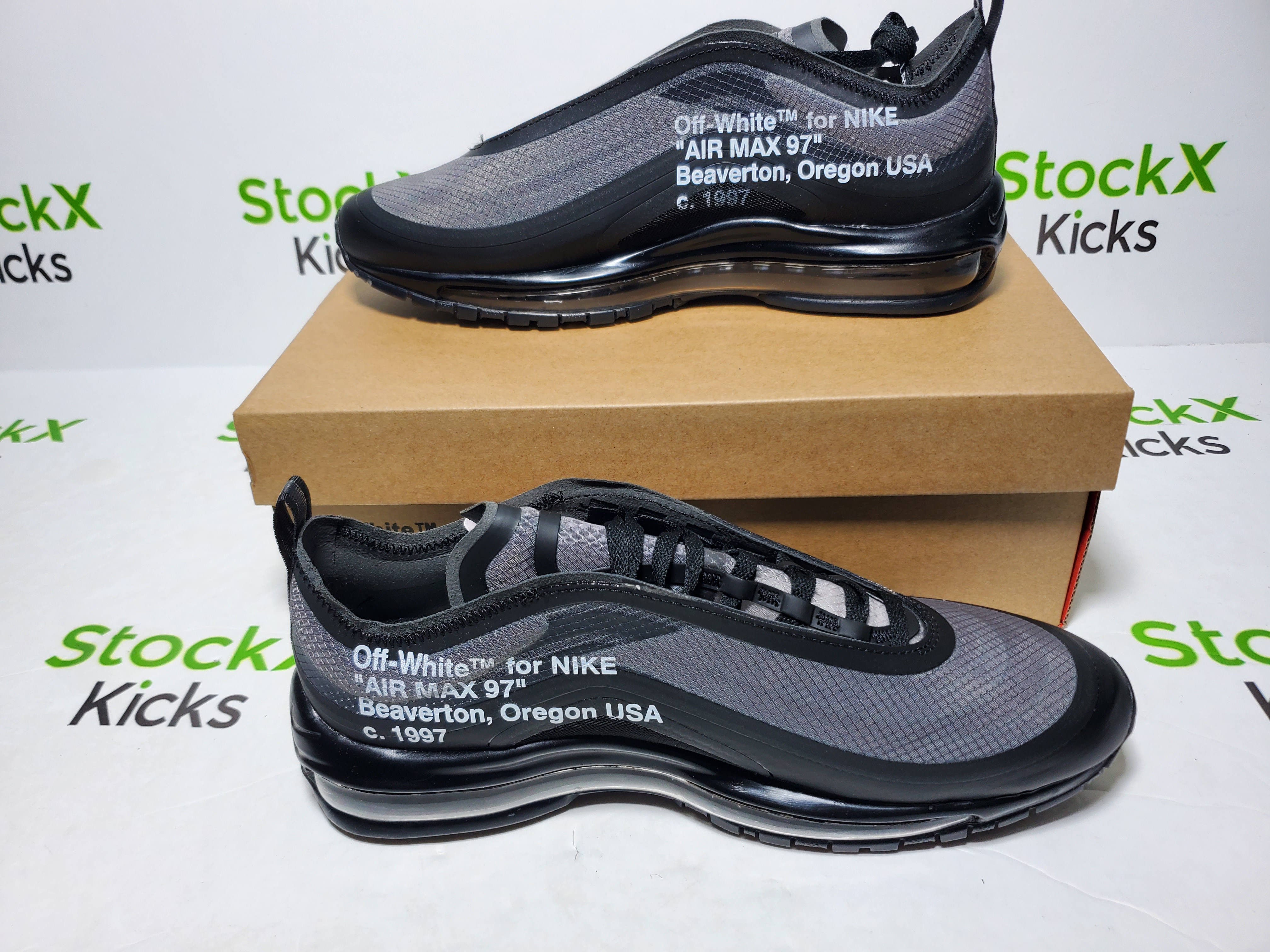 LJR Batch Nike Air Max 97 Off-White Black AJ4585-001 review Stockxkicks VIP 03