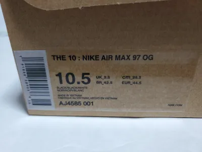 LJR Batch Nike Air Max 97 Off-White Black AJ4585-001 review Stockxkicks VIP 00