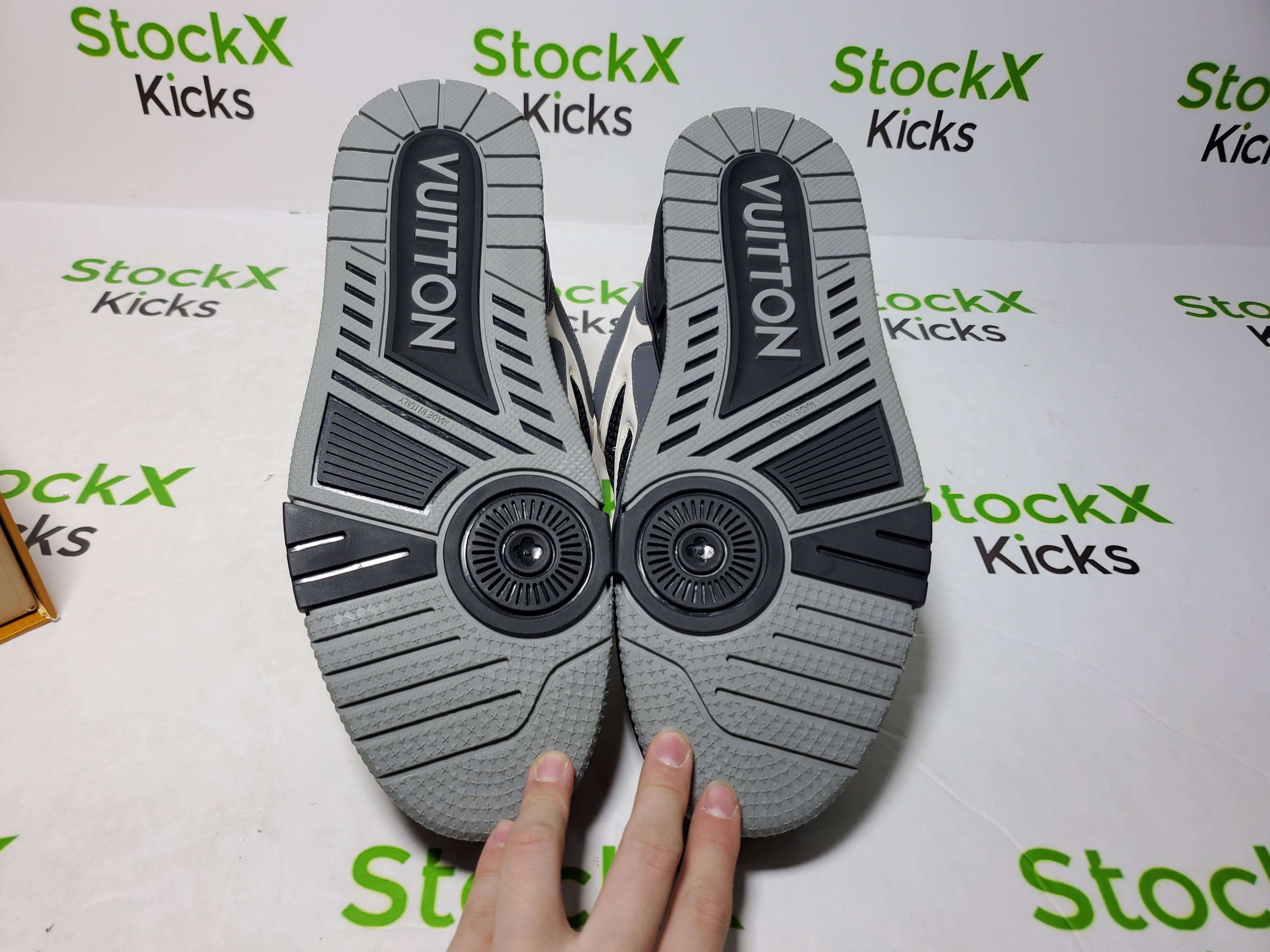 Louis Vuitton Skate Sneaker Black Grey 1AC52M review Stockxkicks VIP 06