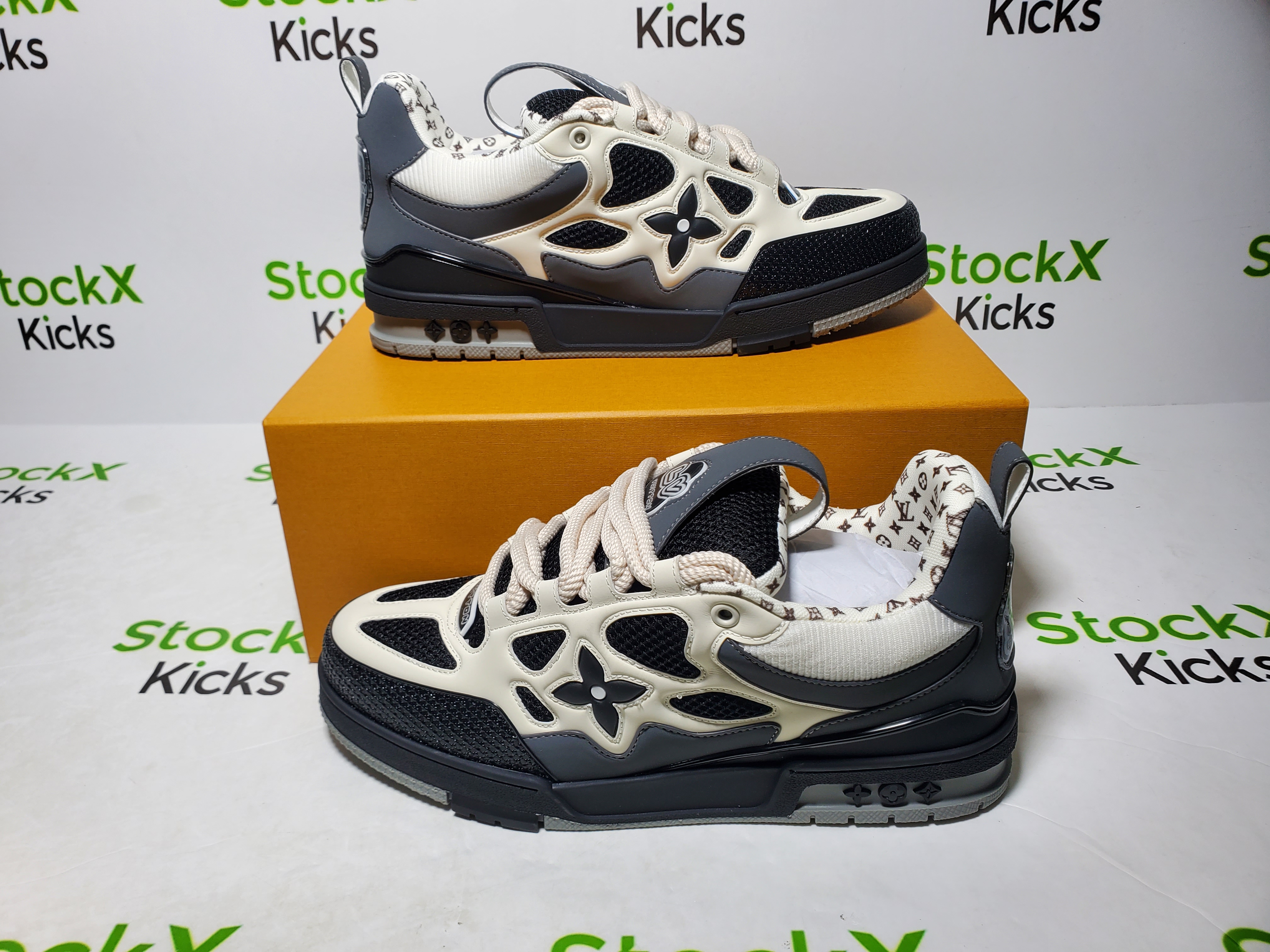 Louis Vuitton Skate Sneaker Black Grey 1AC52M review Stockxkicks VIP 04