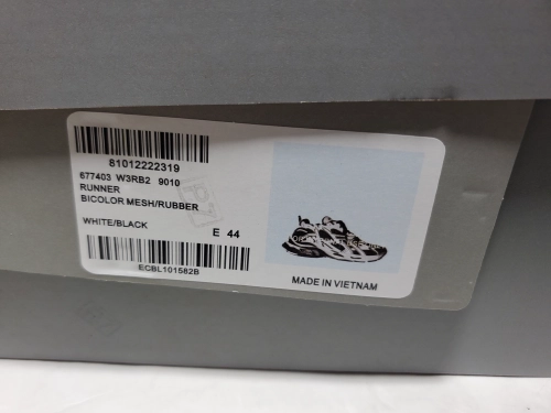 【Top PK God Batch】Balenciaga Runner Sneaker Black White 677403 Q3RB2 9010 review 