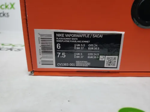 PK God Batch Nike Vaporwaffle sacai Black White CI9928-001 review 
