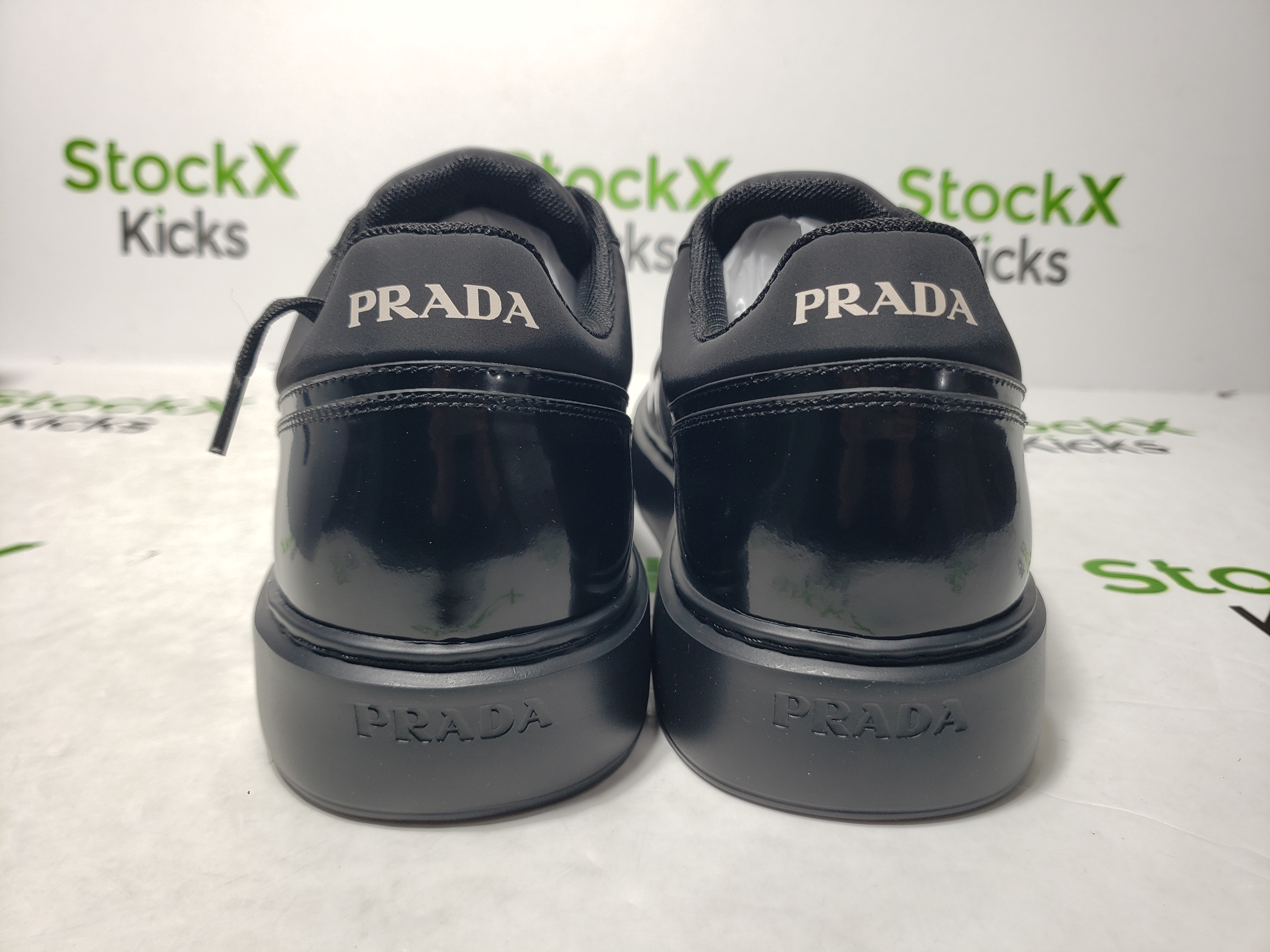 Prada Downtown Patent Leather Sneakers Black review Stockxkicks VIP 01