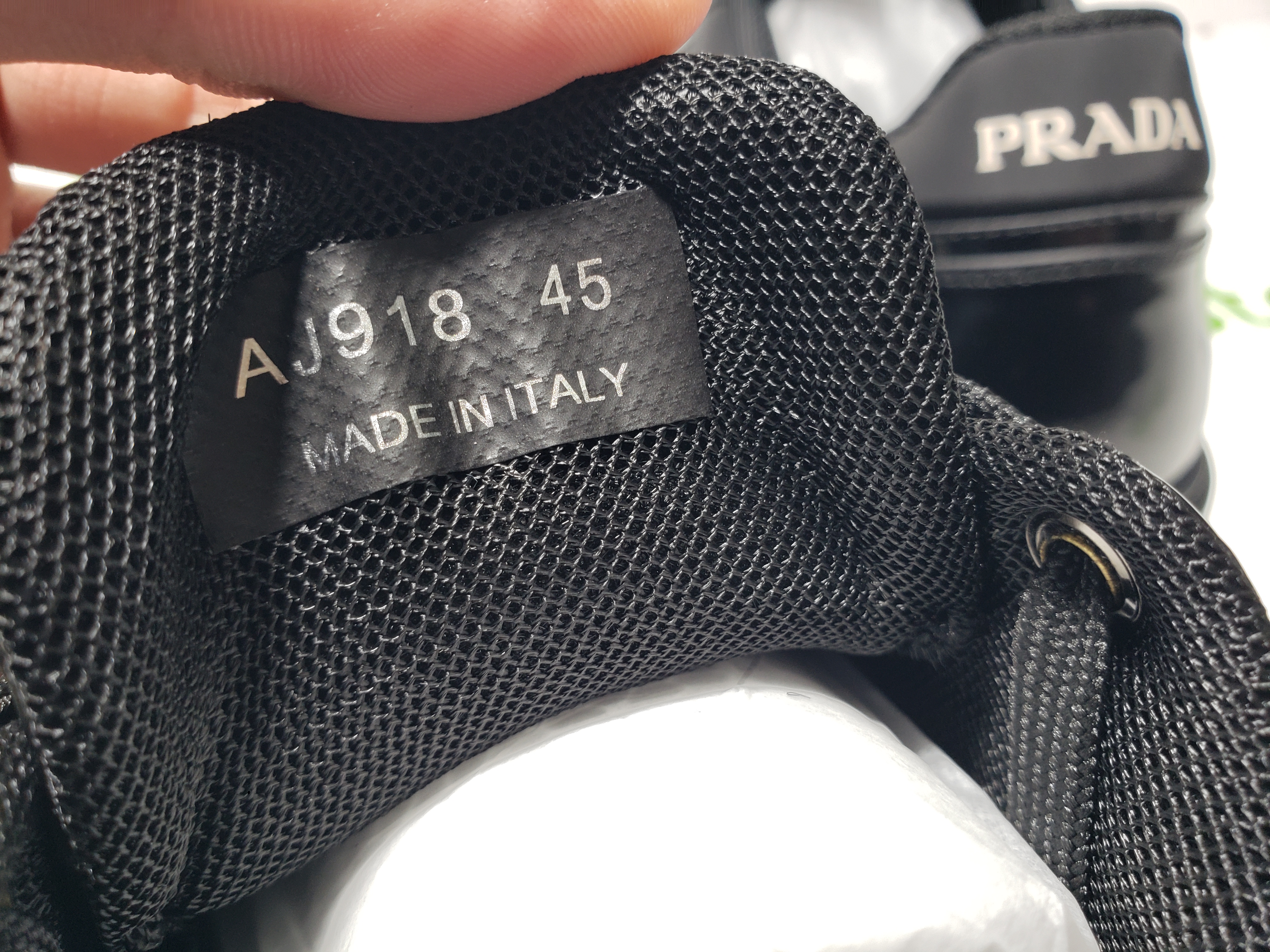 Prada Downtown Patent Leather Sneakers Black review Stockxkicks VIP 02