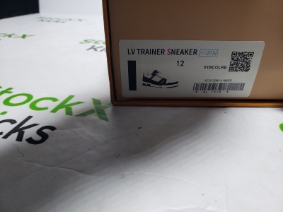 Louis Vuitton Trainer Black And White Cloth Cover VL1202 review Stockxkicks VIP 00