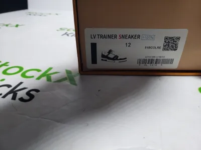 Louis Vuitton Trainer Black And White Cloth Cover VL1202 review Stockxkicks VIP 00
