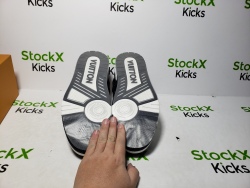 Louis Vuitton Trainer Black And White Cloth Cover VL1202 review Stockxkicks VIP 05