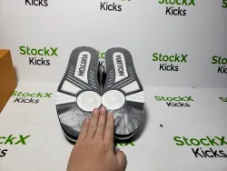 Louis Vuitton Trainer Black And White Cloth Cover VL1202 review Stockxkicks VIP 05