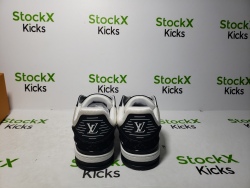 Louis Vuitton Trainer Black And White Cloth Cover VL1202 review Stockxkicks VIP 02