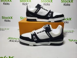 Louis Vuitton Trainer Black And White Cloth Cover VL1202 review Stockxkicks VIP 07