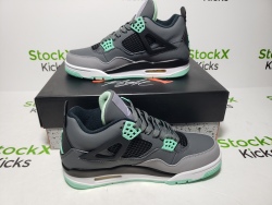 Pk God Batch Nike Air Jordan 4 Retro Green Glow 308497-033 review Stockxkicks VIP 04