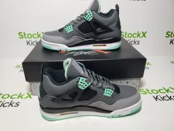 Pk God Batch Nike Air Jordan 4 Retro Green Glow 308497-033 review Stockxkicks VIP 04