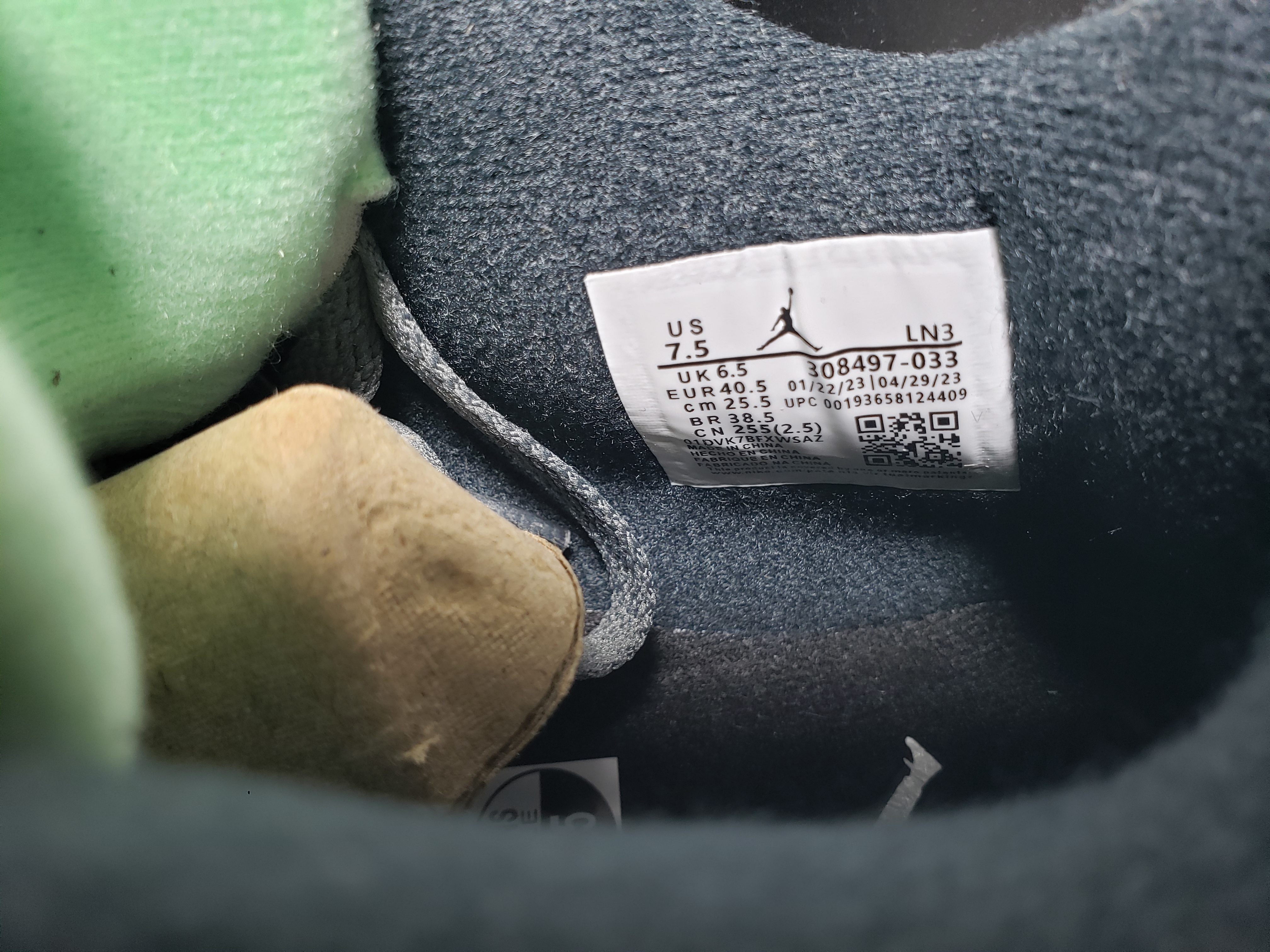 Pk God Batch Nike Air Jordan 4 Retro Green Glow 308497-033 review Stockxkicks VIP 05