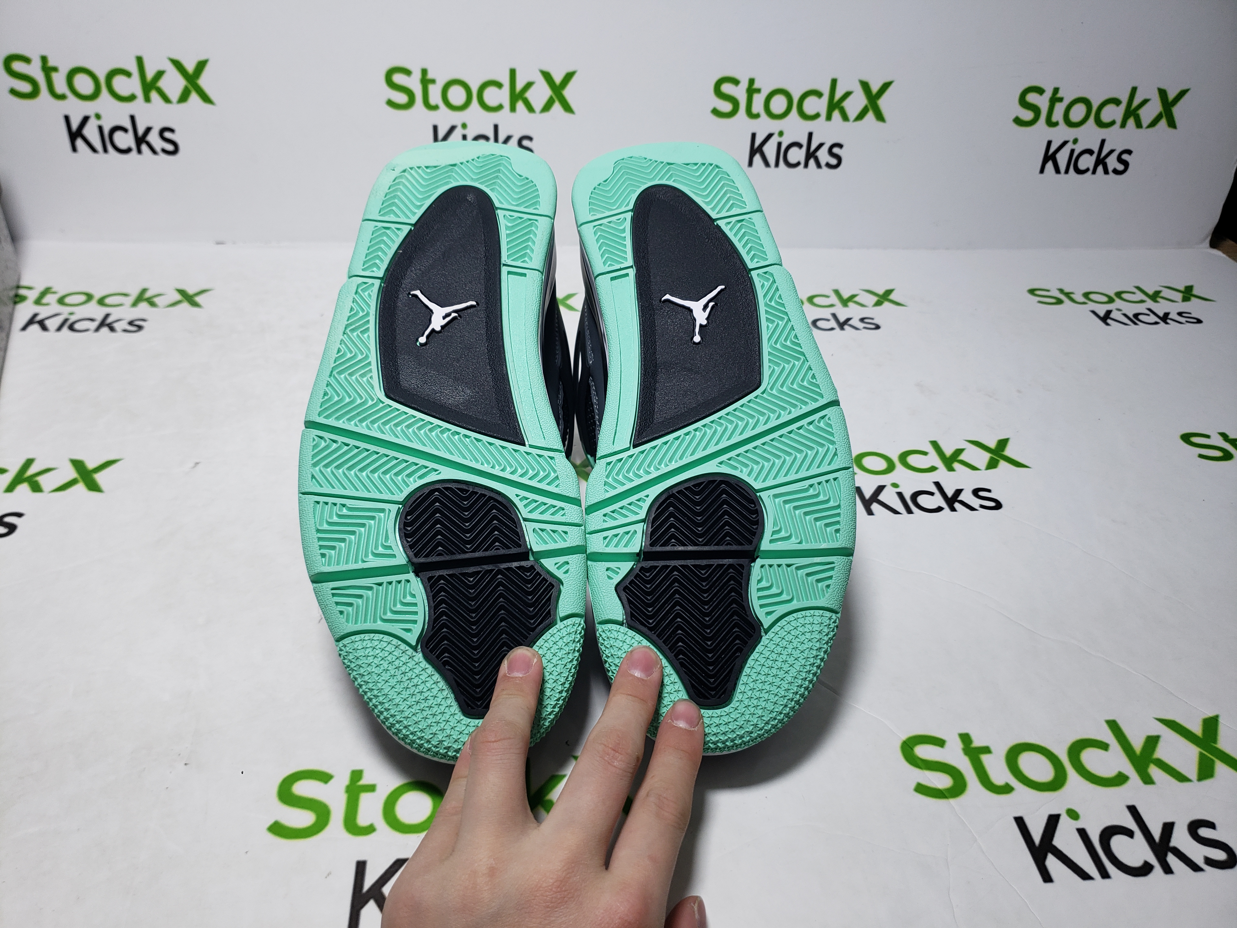 Pk God Batch Nike Air Jordan 4 Retro Green Glow 308497-033 review Stockxkicks VIP 06
