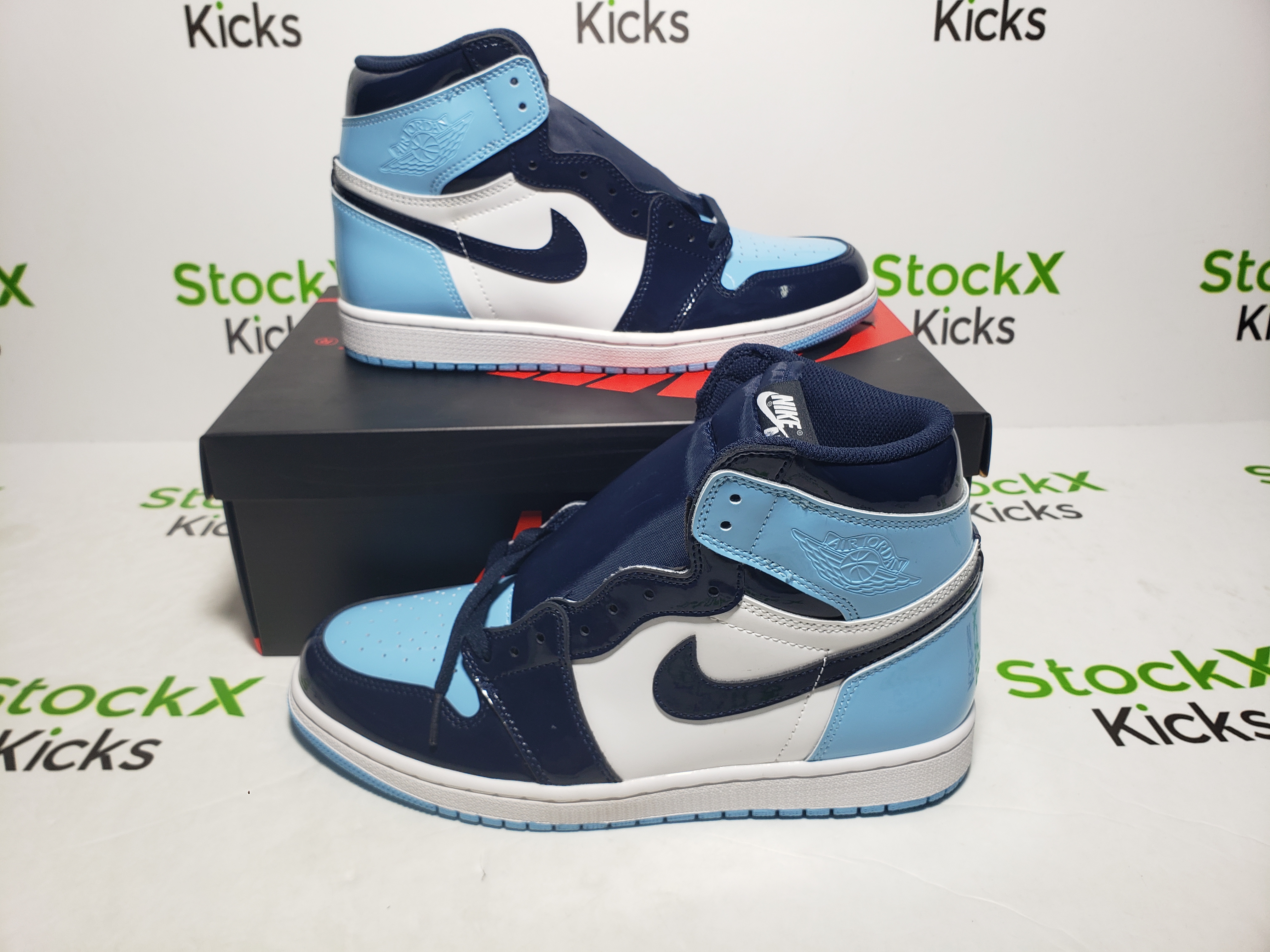 Special offer Batch Air Jordan 1 Retro High OG UNC Patent CD0461-401 review Stockxkicks VIP 04