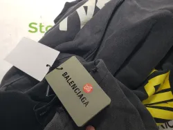 Balenciaga Tape Type Ripped Pocket Hoodie Oversized Black/Blue/Black Blue YZ 0400018953488 review Stockxkicks VIP 04