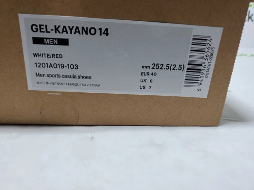 ASICS Gel-Kayano 14 White Classic Red 1201A019-103 review 